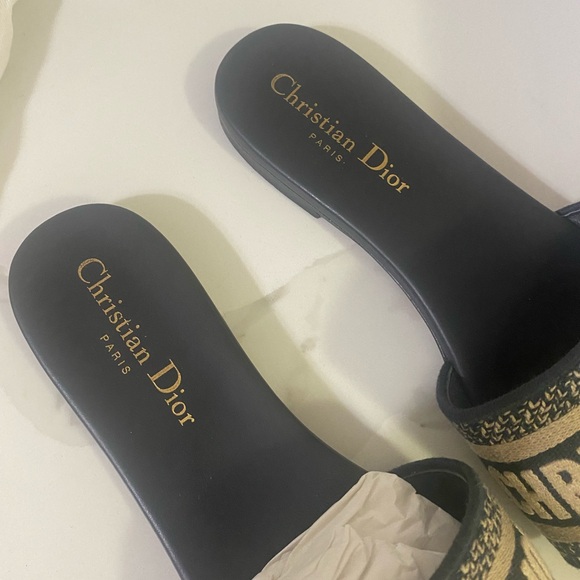 DIOR deep blue Dway slide sandal - Picture 2 of 8